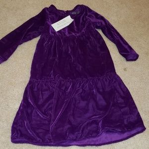 A.T.U.N purple velvet dress new w tags